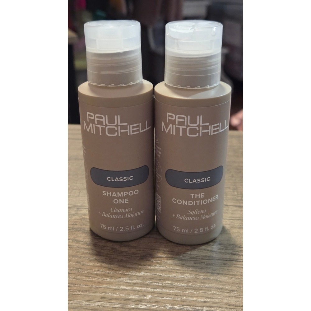 Paul Mitchell Classic Shampoo One and The Conditioner Set 2.5 oz Travel Size Duo